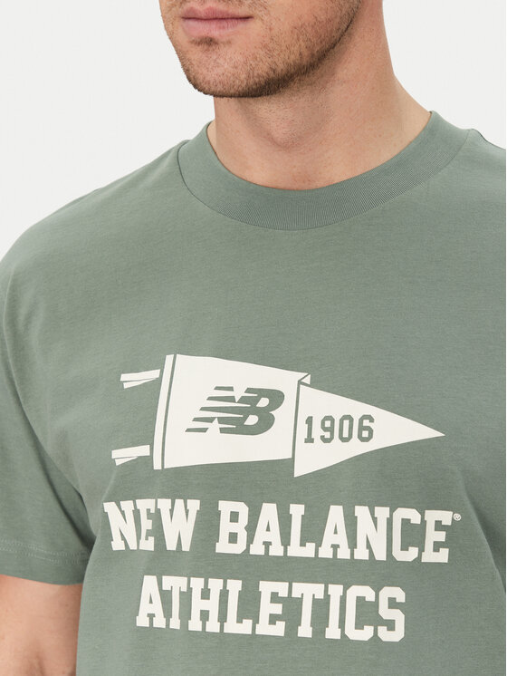 New Balance New Balance T-Shirt MT51924 Zielony Relaxed Fit