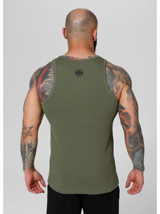 PITBULL PITBULL Tank top Tank Zielony Regular Fit