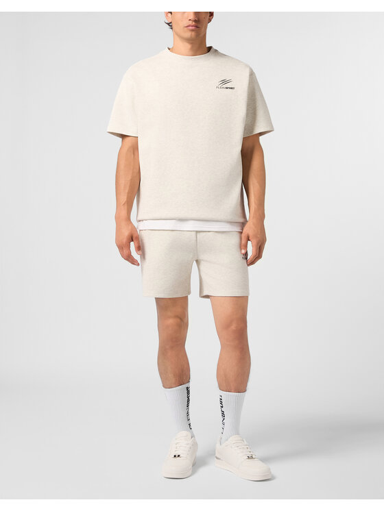 Plein Sport Plein Sport Szorty sportowe 29091 Biały Jogger Fit