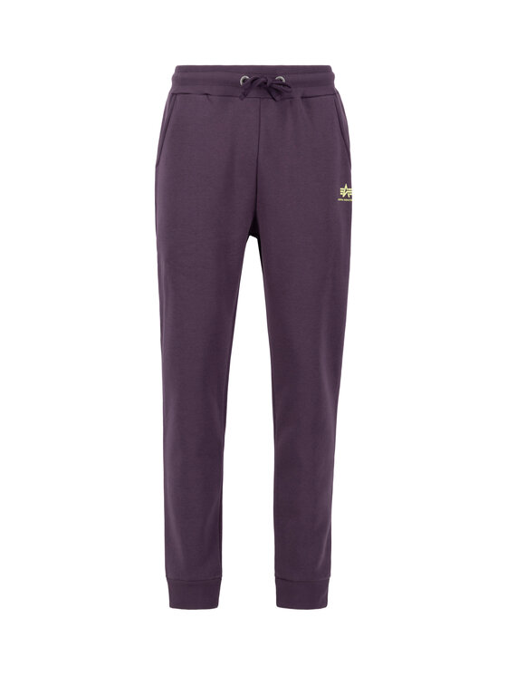Alpha Industries Alpha Industries Joggery Basic Small Logo Jogger Fioletowy Slim Fit