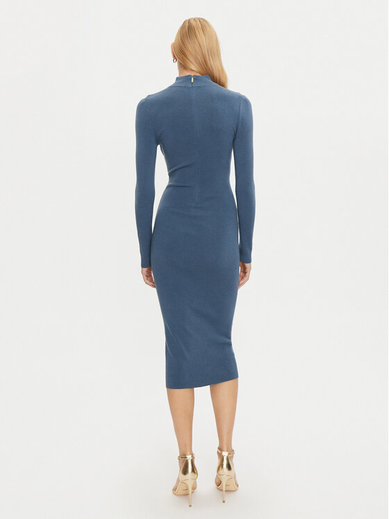 MICHAEL Michael Kors MICHAEL Michael Kors Rochie tricotată MF482Q14VR Albastru Slim Fit