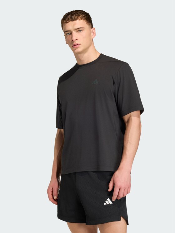 adidas adidas Koszulka techniczna 163164 Czarny Oversize