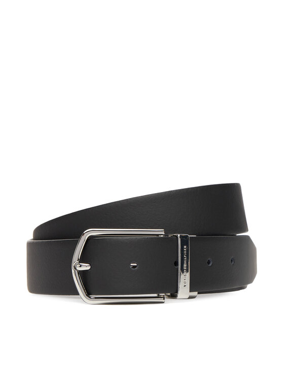 Tommy Hilfiger Tommy Hilfiger Чоловічий ремінь Th Business Lux Rev AM0AM13762 Чорний