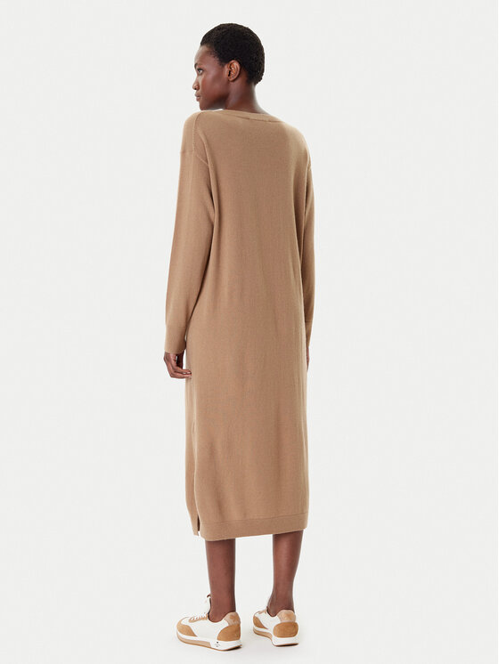 Weekend Max Mara Weekend Max Mara Sukienka dzianinowa Zenith 2525326012 Beżowy Regular Fit
