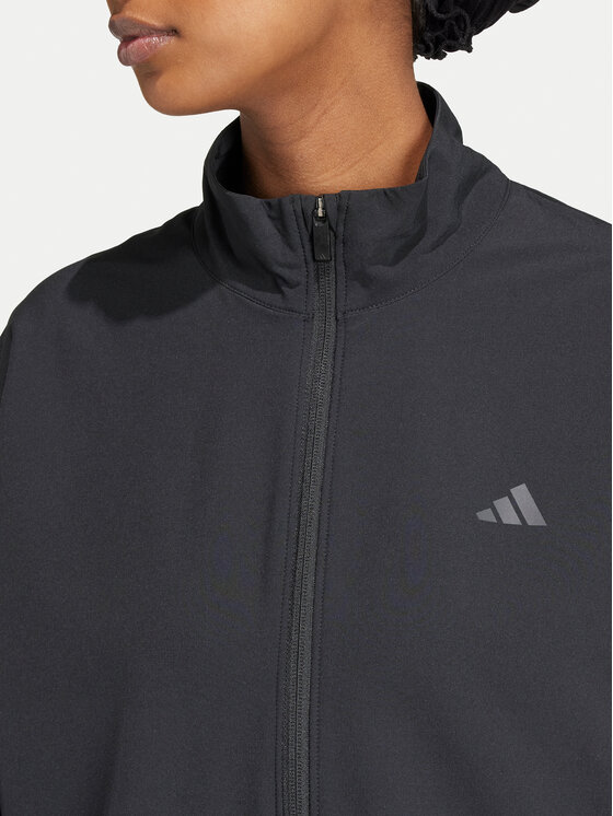 adidas adidas Športna jopa Pacer All Gym Tonal 3-Stripes IW8167 Črna Regular Fit