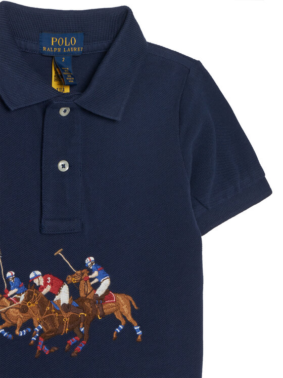 Polo Ralph Lauren Polo Ralph Lauren Тениска с яка и копчета 322A95752001 Тъмносин Regular Fit