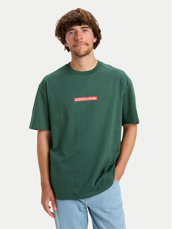 Quiksilver Quiksilver Тишърт Dna Clicker EQYZT08207 Зелен Regular Fit