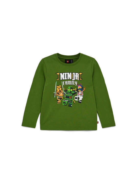 LEGO LEGO Longsleeve Tano 203 Zielony Regular Fit
