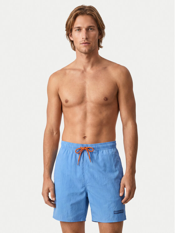 Napapijri Napapijri Plaukimo šortai V-Box Logo 1 NP0A4HAX Mėlyna Regular Fit