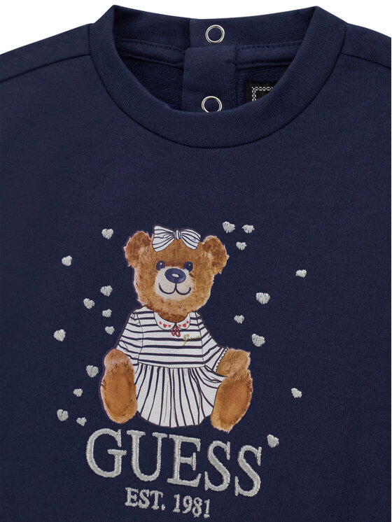 Guess Guess Світшот K6BQ02 K5894 Cиній Regular Fit