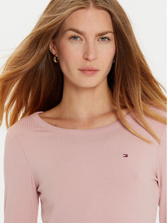 Tommy Hilfiger Tommy Hilfiger Palaidinė WW0WW38869 Rožinė Slim Fit