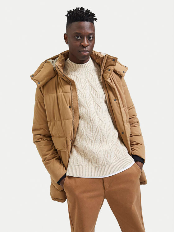 Selected Homme Selected Homme Sveter 16086686 Béžová Regular Fit