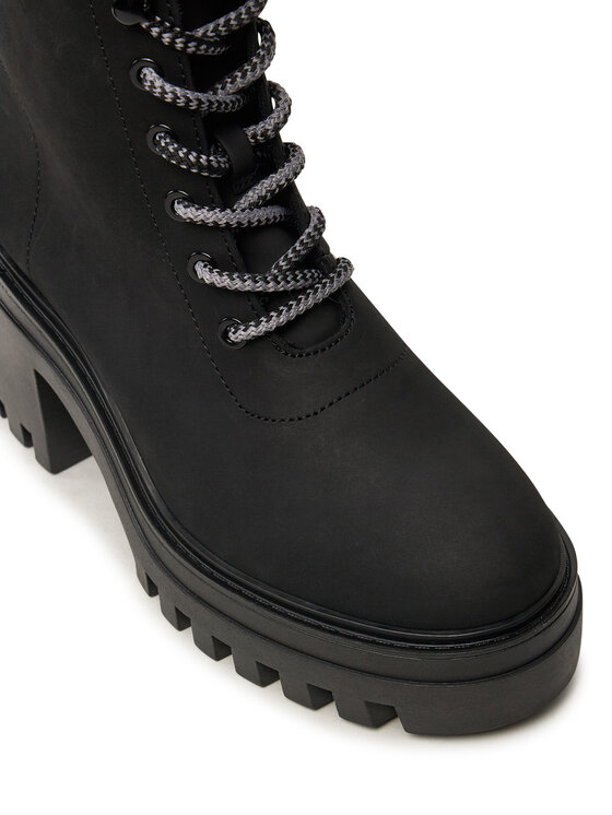 Calvin Klein Jeans Calvin Klein Jeans Trzewiki Chunky Heeled Zip Boot Lth YW0YW01548 Czarny