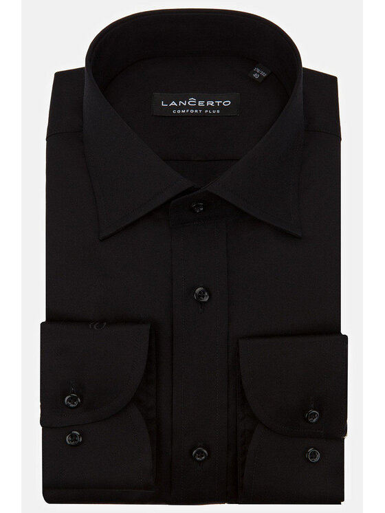 Lancerto Lancerto Koszula Blackburn KO051218000133 Czarny Regular Fit