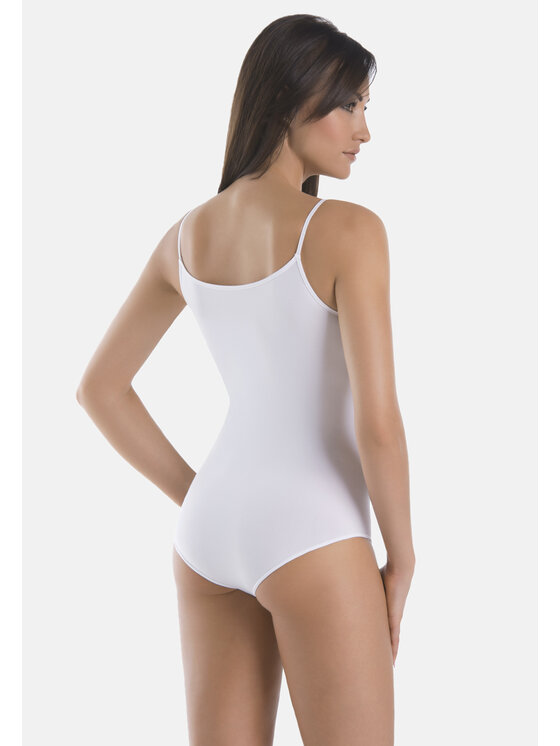Teyli Teyli Body damskie Classico Biały
