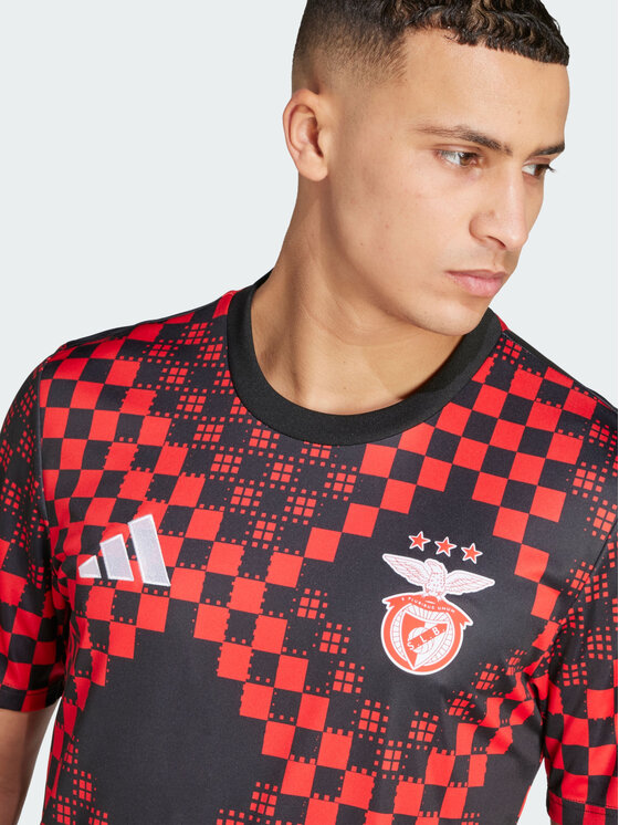 adidas adidas Koszulka techniczna Benfica Czarny Slim Fit