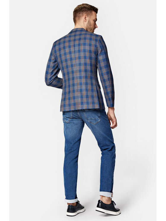 Lancerto Lancerto Marynarka Jersey MA099123000010 Niebieski Slim Fit