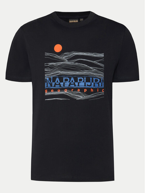 Napapijri Napapijri T-Shirt S-Buti NP0A4INM Czarny Regular Fit
