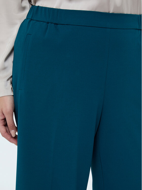 Fiorella Rubino Fiorella Rubino Spodnie materiałowe P011L002301N024 Turkusowy Over Fit