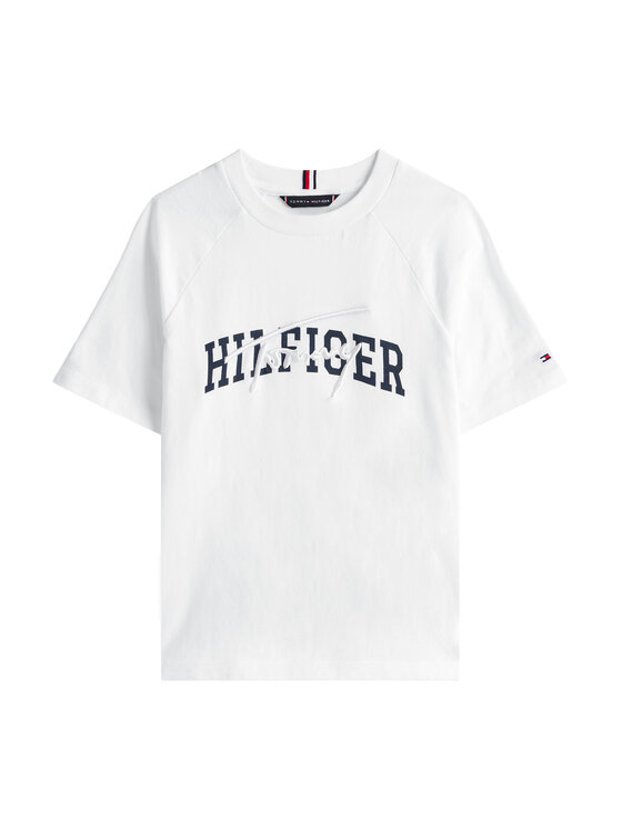 Tommy Hilfiger Tommy Hilfiger T-Shirt KB0KB09726 Biały Regular Fit