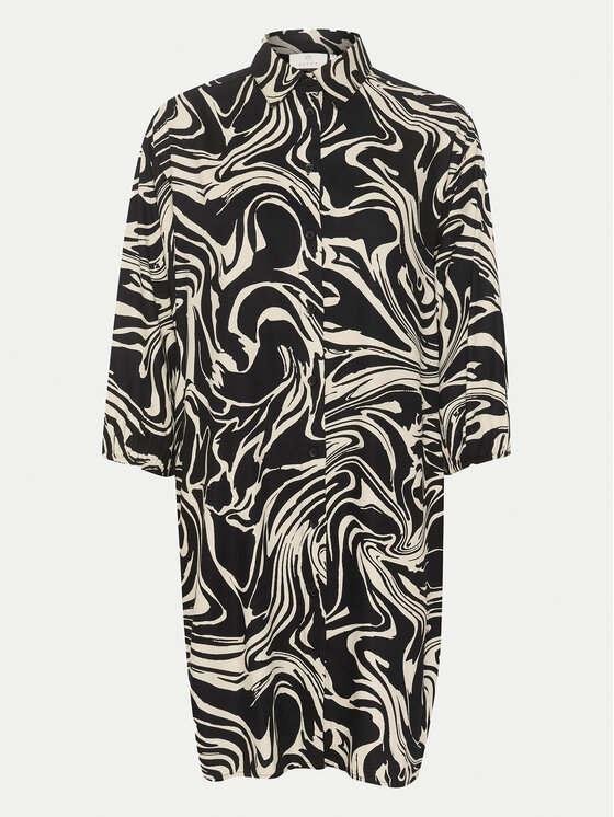 Kaffe Kaffe Φόρεμα πουκάμισο Carmen 10508329 Μαύρο Loose Fit