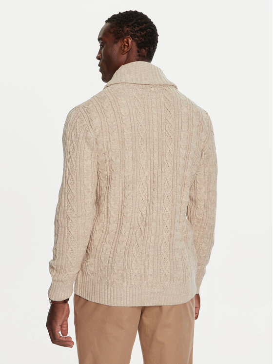INDICODE INDICODE Cardigan Interly 35-823 Écru Regular Fit