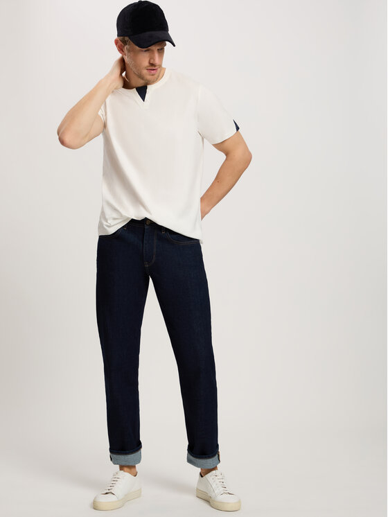 Cross Jeans Cross Jeans T-Shirt 16092-008 Biały Regular Fit