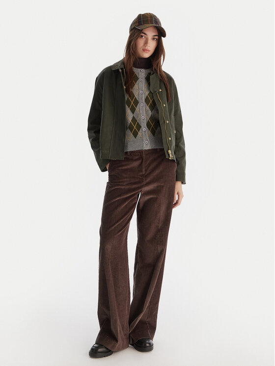 Hunter Hunter Μπουφάν μεταβατικό Leith HARW0065251 Πράσινο Oversize
