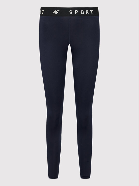 4F 4F Legginsy H4Z22-SPDF351 Granatowy Slim Fit