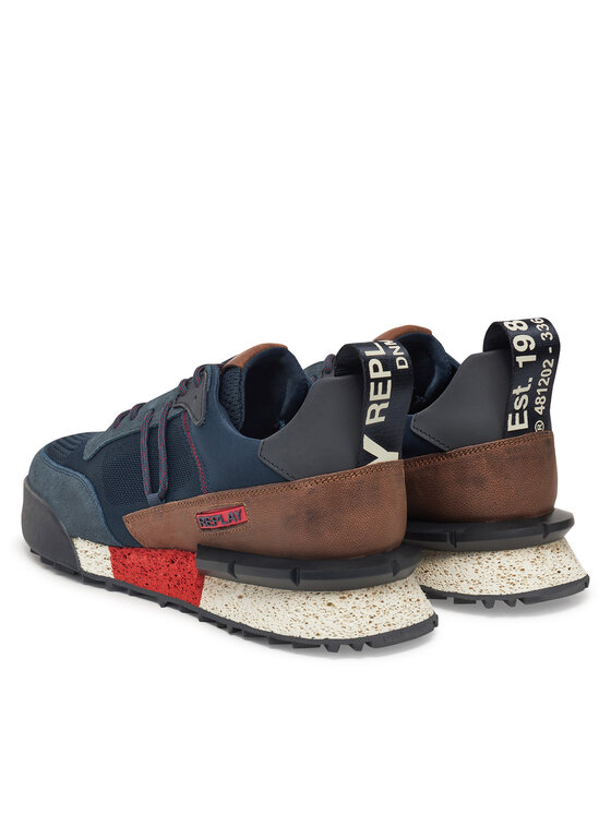 REPLAY REPLAY Sneakersy GMS1P .000.C0055L Granatowy