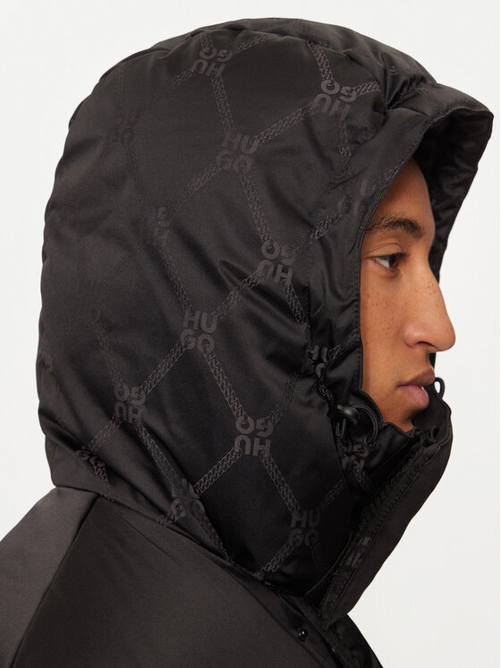 HUGO Hugo Pūkinė striukė Melmus2341 50524611 Juoda Regular Fit