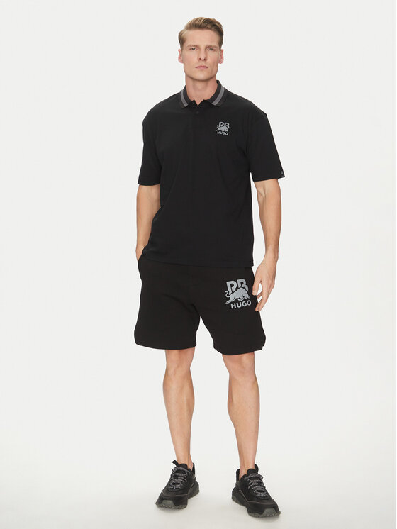 HUGO HUGO Tricou polo Dodac_RB 50542748 Negru Regular Fit