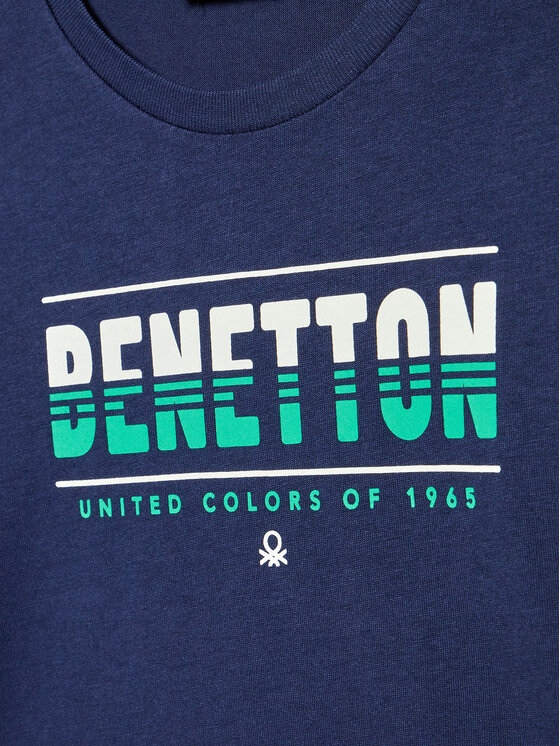 United Colors Of Benetton United Colors Of Benetton Majica 3I1XG104D Tamnoplava Regular Fit