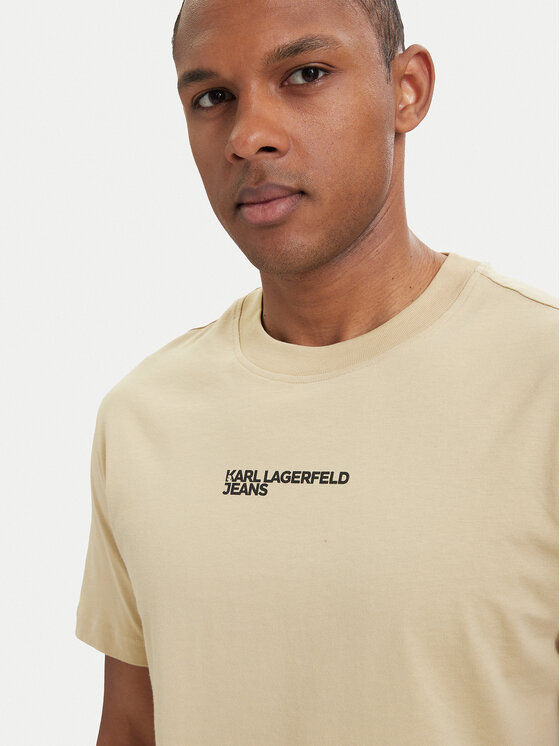 Karl Lagerfeld Jeans Karl Lagerfeld Jeans Póló B2M17090 Khaki Relaxed Fit