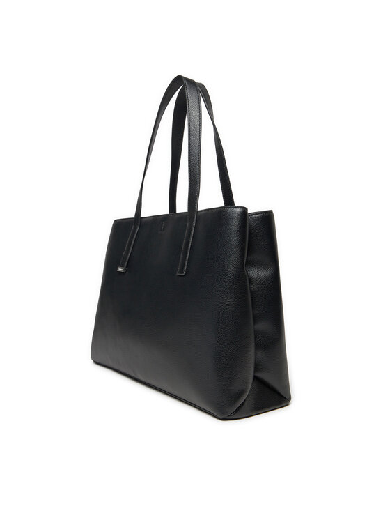 Calvin Klein Calvin Klein Borsetta Ck Plaque Medium Shopper K60K612782 Nero