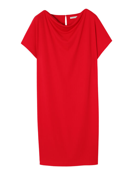 TATUUM Tatuum Sukienka dzianinowa ZORIMAX 1 Czerwony Fitted Fit
