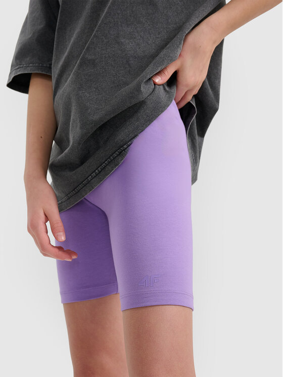 4F 4F Legginsy BASIC+ Fioletowy