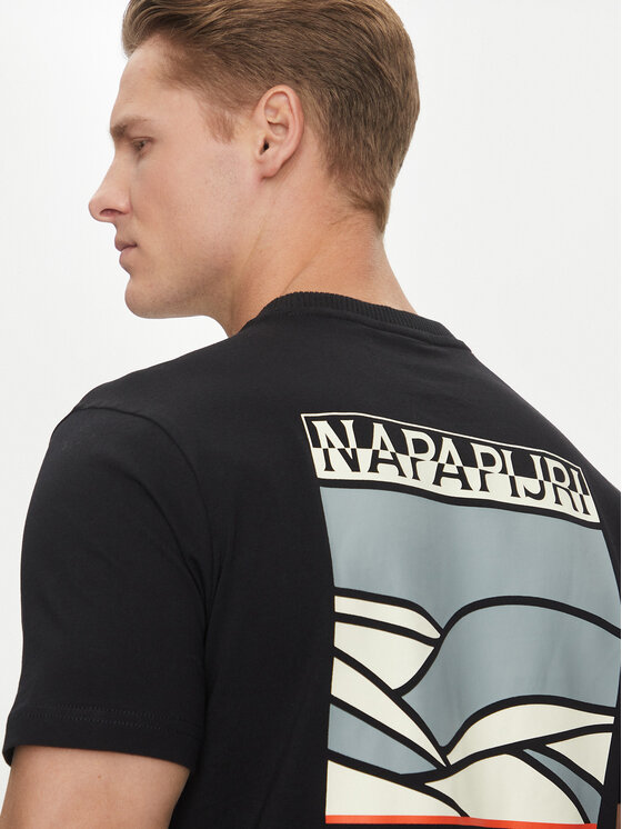 Napapijri Napapijri T-särk S-Sovana NP0A4IE4 Must Regular Fit