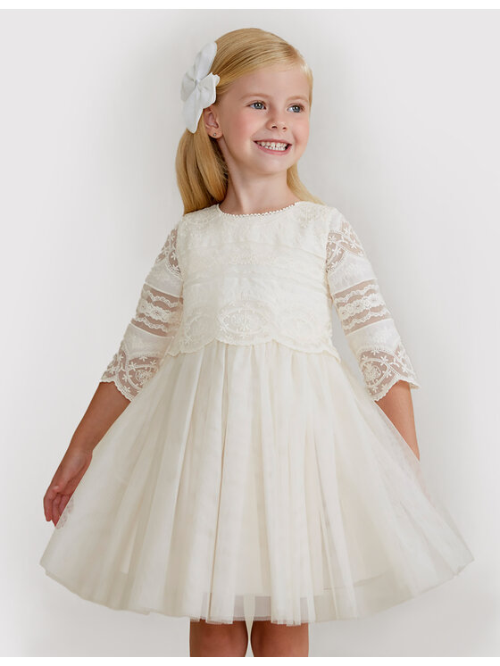 Abel & Lula Abel & Lula Elegantné šaty 5018 Béžová Regular Fit