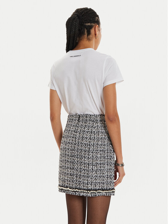 KARL LAGERFELD KARL LAGERFELD Spódnica mini 246W1200 Kolorowy Regular Fit