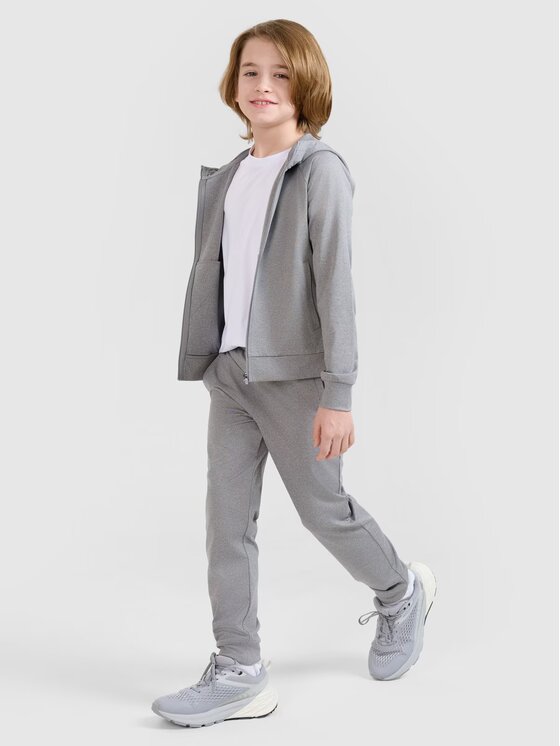 4F 4F Spodnie dresowe 4FJWSS25TFTRM0877-27M Szary Regular Fit