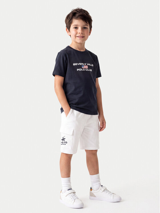 Beverly Hills Polo Club Beverly Hills Polo Club Riidest šortsid 76B6SF0028T Valge Regular Fit