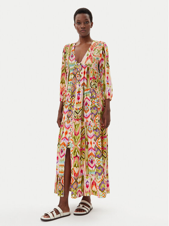 LOLA CASADEMUNT LOLA CASADEMUNT Sommerkleid LS2516070 Bunt Relaxed Fit
