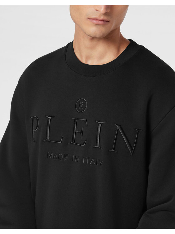 PHILIPP PLEIN PHILIPP PLEIN Bluza 24175 Czarny Regular Fit