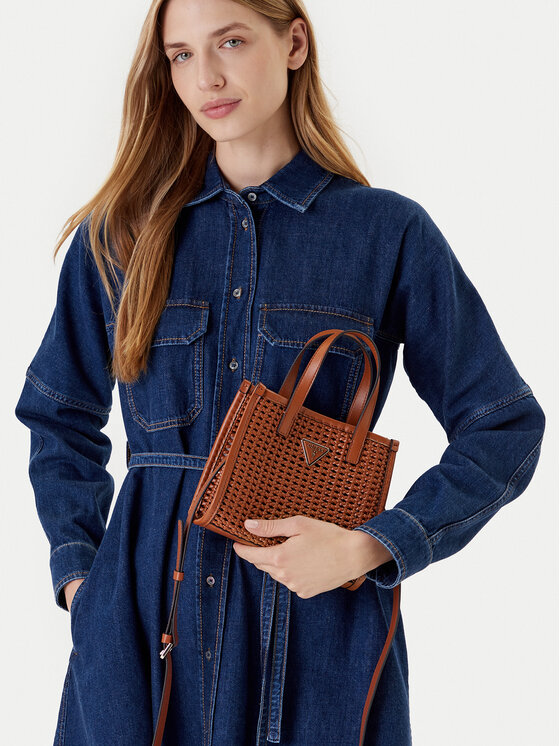 Guess Guess Ročna torba Brigitta Mini HWWZ72 06770 Rjava
