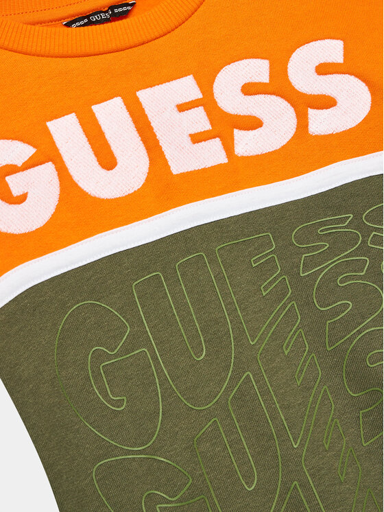 Guess Guess Суитшърт L3BQ02 KAX73 Каки Regular Fit