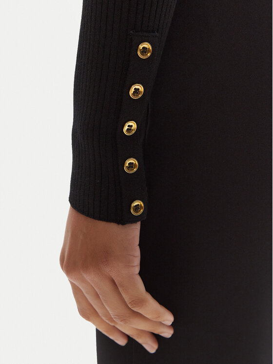 Elisabetta Franchi Elisabetta Franchi Rollkragenpullover MK-11B-56E2-V290 Schwarz Slim Fit
