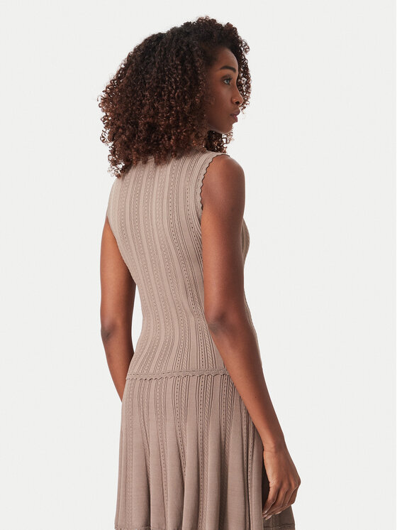 Guess Guess Blūze W6YR24 Z0970 Tumši bēša Slim Fit
