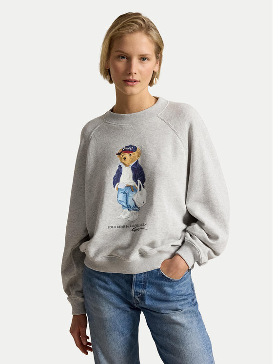 Polo Ralph Lauren Bluză 211A96185001 Gri Relaxed Fit