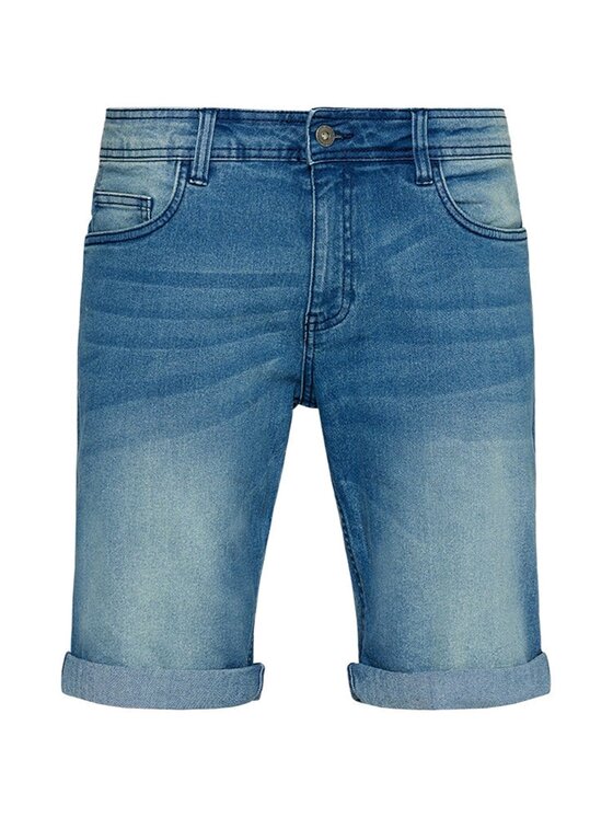TeeShoppen TeeShoppen Szorty jeansowe 'Perform Collection' Niebieski Regular Fit